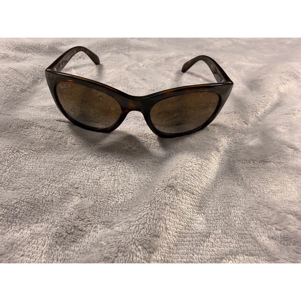 Ray-Ban RB4216 710/T5 Polarized Sunglasses Womens Havana Tortoise Italy‎ 56mm
